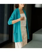 【ドゥクラッセ/DoCLASSE】のライトシアー・着流しカーディガン ターコイズ|ID:prp329100004485542