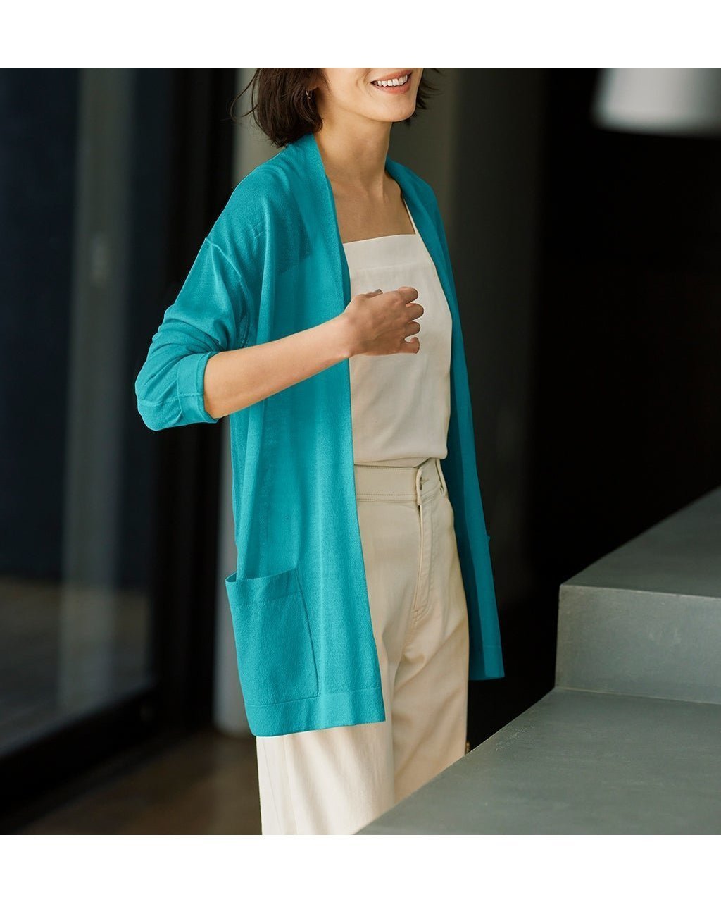 【ドゥクラッセ/DoCLASSE】のライトシアー・着流しカーディガン インテリア・キッズ・メンズ・レディースファッション・服の通販 founy(ファニー) 　ファッション　Fashion　レディースファッション　WOMEN　トップス・カットソー　Tops/Tshirt　カーディガン　Cardigans　NEW・新作・新着・新入荷　New Arrivals　カーディガン　Cardigan　ポケット　Pocket　ターコイズ|ID: prp329100004485542 ipo3291000000031619454