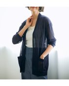 【ドゥクラッセ/DoCLASSE】のライトシアー・着流しカーディガン ネイビー|ID:prp329100004485542