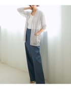 【ドゥクラッセ/DoCLASSE】のライトシアー・着流しカーディガン シルバー|ID:prp329100004485542