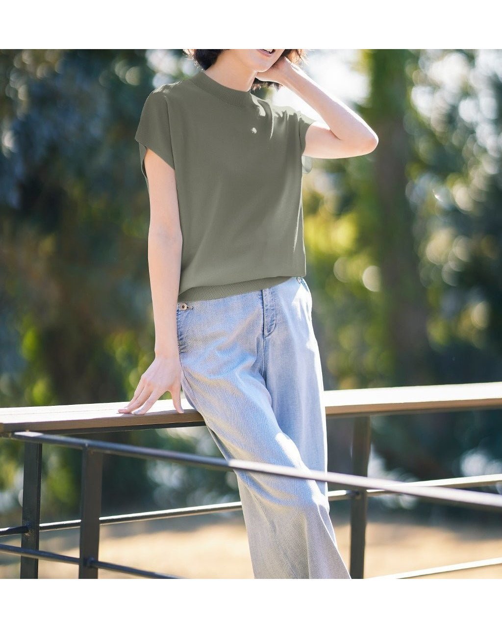 【ドゥクラッセ/DoCLASSE】のUVドライタッチニット・フレンチトップス インテリア・キッズ・メンズ・レディースファッション・服の通販 founy(ファニー) 　ファッション　Fashion　レディースファッション　WOMEN　トップス・カットソー　Tops/Tshirt　ニット　Knit Tops　NEW・新作・新着・新入荷　New Arrivals　おすすめ　Recommend　カットソー　Cut And Sew　シンプル　Simple　セーター　Sweater　パターン　Pattern　エレガント 上品　Elegant　夏　Summer　春　Spring　S/S・春夏　Ss・Spring/Summer　カーキグレー|ID: prp329100004485545 ipo3291000000031619476
