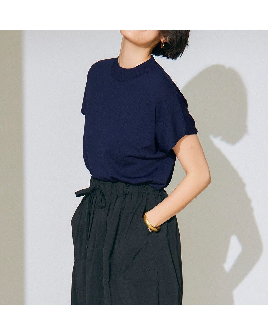 【ドゥクラッセ/DoCLASSE】のUVドライタッチニット・フレンチトップス インテリア・キッズ・メンズ・レディースファッション・服の通販 founy(ファニー) 　ファッション　Fashion　レディースファッション　WOMEN　トップス・カットソー　Tops/Tshirt　ニット　Knit Tops　NEW・新作・新着・新入荷　New Arrivals　おすすめ　Recommend　カットソー　Cut And Sew　シンプル　Simple　セーター　Sweater　パターン　Pattern　エレガント 上品　Elegant　夏　Summer　春　Spring　S/S・春夏　Ss・Spring/Summer　ミッドナイトブルー|ID: prp329100004485545 ipo3291000000031619482