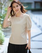 【ドゥクラッセ/DoCLASSE】のスクエアネック・パフ袖/スーピマ・ドゥクラッセTシャツ ライトグレー|ID:prp329100004485547