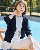 【ドゥクラッセ/DoCLASSE】のライトシアー・Vネックカーディガン ネイビー|ID: prp329100004485551 ipo3291000000031619524