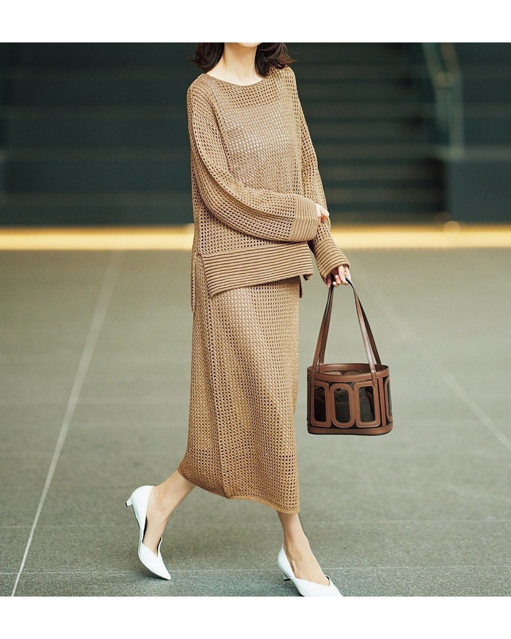 【ドゥクラッセ/DoCLASSE】のラメ糸メッシュニット・ボートネックプルオーバー 人気、トレンドファッション・服の通販 founy(ファニー) 　ファッション　Fashion　レディースファッション　WOMEN　ワンピース　Dress　NEW・新作・新着・新入荷　New Arrivals　おすすめ　Recommend　セットアップ　Set Up　メッシュ　Mesh　夏　Summer　 other-1|ID: prp329100004485554 ipo3291000000031619542