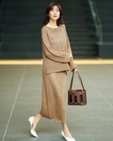 【ドゥクラッセ/DoCLASSE】のラメ糸メッシュニット・ボートネックプルオーバー 人気、トレンドファッション・服の通販 founy(ファニー) ファッション Fashion レディースファッション Fashion for Women ワンピース Dresses おすすめ Recommended / Our Picks セットアップ Set-Up, Coordinated Outfit メッシュ Mesh, Net Fabric 夏 Summer |ID:prp329100004485554