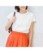【ドゥクラッセ/DoCLASSE】のシルキーポンチ・フレンチスリーブT 人気、トレンドファッション・服の通販 founy(ファニー) ファッション Fashion レディースファッション WOMEN トップス・カットソー Tops/Tshirt シャツ/ブラウス Shirts/Blouses ロング / Tシャツ T-Shirts カットソー Cut and Sewn NEW・新作・新着・新入荷 New Arrivals なめらか Smooth インナー Inner カットソー Cut And Sew シンプル Simple スリーブ Sleeve フレンチ French 夏 Summer thumbnail ホワイト|ID: prp329100004485559 ipo3291000000031619575