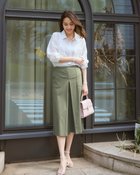 【ドゥクラッセ/DoCLASSE】のドライタッチ・スカートライクパンツ オリーブ|ID: prp329100004485565 ipo3291000000031619603