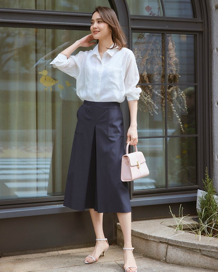 【ドゥクラッセ/DoCLASSE】のドライタッチ・スカートライクパンツ インテリア・キッズ・メンズ・レディースファッション・服の通販 founy(ファニー) https://founy.com/ ファッション Fashion レディースファッション Fashion for Women スカート Skirts ストレッチ Stretch, Stretchy Fabric ボックス Boxy, Box Shape 台形 A-Line, Trapezoid Shape 夏 Summer |ID: prp329100004485565 ipo3291000000031793321