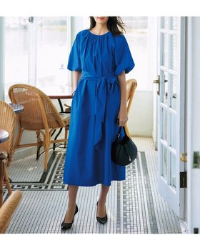 【ドゥクラッセ/DoCLASSE】のタイプライターコットン・バルーン袖ワンピース 人気、トレンドファッション・服の通販 founy(ファニー) ファッション Fashion レディースファッション WOMEN ワンピース Dress NEW・新作・新着・新入荷 New Arrivals ギャザー Gather スリーブ Sleeve タイプライター Typewriter バルーン Balloon リボン Ribbon 夏 Summer |ID:prp329100004485572