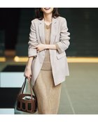 【ドゥクラッセ/DoCLASSE】の14番フレンチリネン・ダブルテーラードジャケット ライトグレー|ID:prp329100004485573