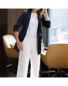 【ドゥクラッセ/DoCLASSE】の14番フレンチリネン・ダブルテーラードジャケット ダークネイビー|ID:prp329100004485573