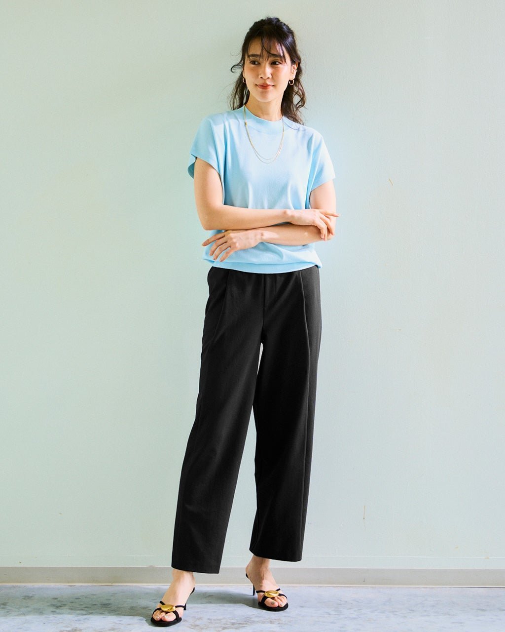 【ドゥクラッセ/DoCLASSE】のリネンタッチ・タックストレートパンツ63cm 人気、トレンドファッション・服の通販 founy(ファニー) 　ファッション　Fashion　レディースファッション　Fashion for Women　パンツ　Pants & Trousers　エレガント 上品　Elegant　ストレート　Straight, Straight Cut　トレンド　Trend, Trending Now　リネン　Linen, Linen Fabric　 other-1|ID: prp329100004485578 ipo3291000000032687292