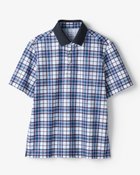 【ドゥクラッセ/DoCLASSE / MEN】の吸汗速乾UVカット台衿ゴルフポロ 半袖 ホワイトxネイビー|ID: prp329100004485594 ipo3291000000031619774