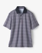 【ドゥクラッセ/DoCLASSE / MEN】の吸汗速乾UVカット台衿ゴルフポロ 半袖 ネイビーパターン|ID: prp329100004485594 ipo3291000000031619783