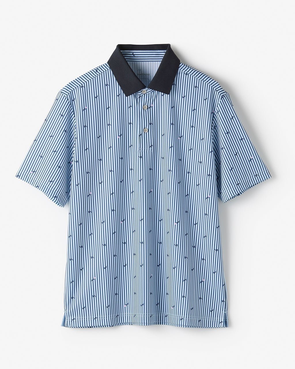 【ドゥクラッセ/DoCLASSE / MEN】の吸汗速乾UVカット台衿ゴルフポロ 半袖 インテリア・キッズ・メンズ・レディースファッション・服の通販 founy(ファニー) 　ファッション　Fashion　メンズファッション　MEN　トップス・カットソー　Tops/Tshirt/Men　シャツ　Shirts　ポロシャツ　Polo Shirts　なめらか　Smooth　ゴルフ　Golf　ジャケット　Jacket　ジャージ　Jersey　スリット　Slit　フラット　Flat　プリント　Print　メンズ　Mens　半袖　Short Sleeve　キャット|ID: prp329100004485594 ipo3291000000031619788