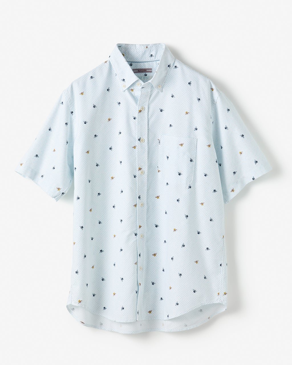 【ドゥクラッセ/DoCLASSE / MEN】のピュアファインオックスフォード半袖 インテリア・キッズ・メンズ・レディースファッション・服の通販 founy(ファニー) 　ファッション　Fashion　メンズファッション　Fashion for Men　グラデーション　Gradient, Ombre　ダウン　Down, Puffer　フィット　Fit, Slim Fit　プリント　Print, Printed Pattern　プリーツ　Pleats, Pleated　ボックス　Boxy, Box Shape　メンズ　Men's, Menswear　ヨーク　Yoke, Yoke Design　半袖　Short Sleeve, Half Sleeve　抗菌　Antibacterial, Bacteria-Resistant　ビー|ID: prp329100004485599 ipo3291000000032426822
