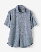 【ドゥクラッセ/DoCLASSE / MEN】のクールマックス・リネン混・涼感シャツ ネイビーパターン|ID: prp329100004485610 ipo3291000000032064069