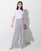 【ドゥクラッセ/DoCLASSE】の麻調スラブストレッチ・バギーワイド/75cm グレー|ID: prp329100004487222 ipo3291000000031633994