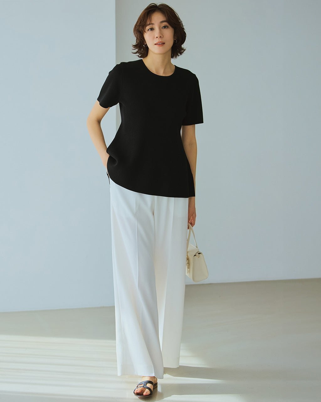 【ドゥクラッセ/DoCLASSE】の麻調スラブストレッチ・バギーワイド/75cm 人気、トレンドファッション・服の通販 founy(ファニー) 　ファッション　Fashion　レディースファッション　Fashion for Women　パンツ　Pants & Trousers　オケージョン　Occasion Wear　ストレッチ　Stretch, Stretchy Fabric　スマート　Smart, Elegant　センター　Center, Center Line　チェック　Check, Plaid, Tartan　ベスト　Vest, Waistcoat　ペチコート　Petticoat, Underskirt　おすすめ　Recommended / Our Picks　 other-1|ID: prp329100004487222 ipo3291000000035894375