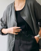 【ドゥクラッセ/DoCLASSE】の総針ニット・クルーネックインナー ブラック|ID: prp329100004487225 ipo3291000000031634005
