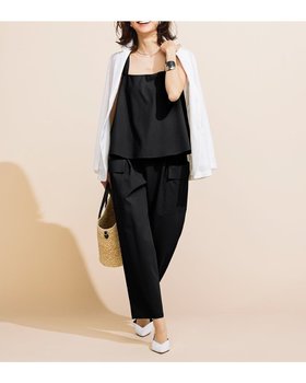 【ドゥクラッセ/DoCLASSE】のコットンダブルクロス・タックカーゴパンツ 人気、トレンドファッション・服の通販 founy(ファニー) ファッション Fashion レディースファッション WOMEN セットアップ Setup パンツ Pants ジャケット Jacket セットアップ Set Up ダブル Double テーパード Tapered ビスチェ Bustier ポケット Pocket エレガント 上品 Elegant 今季 This Season 夏 Summer |ID:prp329100004487228