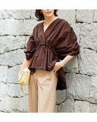 【ドゥクラッセ/DoCLASSE】のリヨセルコットン・ギャザードルマンブラウス 人気、トレンドファッション・服の通販 founy(ファニー) ファッション Fashion レディースファッション WOMEN トップス・カットソー Tops/Tshirt シャツ/ブラウス Shirts/Blouses NEW・新作・新着・新入荷 New Arrivals ギャザー Gather ドレープ Drape ラグジュアリー Luxury 夏 Summer thumbnail ブラウン|ID: prp329100004487234 ipo3291000000031634048