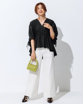 【ドゥクラッセ/DoCLASSE】のリヨセルコットン・ギャザードルマンブラウス 人気、トレンドファッション・服の通販 founy(ファニー) ファッション Fashion レディースファッション Fashion for Women トップス・カットソー Cut & Sew Tops シャツ・ブラウス・オフィスカジュアル Elegant Blouses & Button-Ups ギャザー Gathered, Ruffled ドレープ Drape, Draping Fabric ラグジュアリー Luxury, Elegant 夏 Summer |ID:prp329100004487234