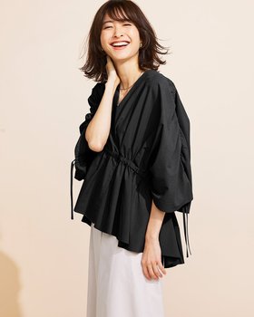【ドゥクラッセ/DoCLASSE】 リヨセルコットン・ギャザードルマンブラウス人気、トレンドファッション・服の通販 founy(ファニー) ファッション Fashion レディースファッション Fashion for Women トップス・カットソー Cut & Sew Tops シャツ・ブラウス・オフィスカジュアル Elegant Blouses & Button-Ups ギャザー Gathered, Ruffled ドレープ Drape, Draping Fabric ラグジュアリー Luxury, Elegant 夏 Summer |ID:prp329100004487234