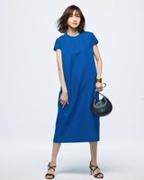 【ドゥクラッセ/DoCLASSE】の小紋柄ジャカード・サックワンピース 人気、トレンドファッション・服の通販 founy(ファニー) ファッション Fashion レディースファッション Fashion for Women ワンピース Dresses カッティング Cutting Detail キャップ Cap, Baseball Cap シンプル Simple, Minimal ジャカード／ジャガード Jacquard, Woven Pattern スリーブ Sleeve, Long Sleeve / Short Sleeve セットアップ Set-Up, Coordinated Outfit パターン Pattern, Design Print フォルム Silhouette, Form プリント Print, Printed Pattern エレガント 上品 Elegant 夏 Summer 無地 Plain, Solid Color |ID:prp329100004487245
