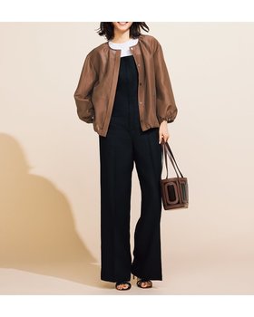 【ドゥクラッセ/DoCLASSE】のシアーオーガンジー・ギャザーブルゾン 人気、トレンドファッション・服の通販 founy(ファニー) ファッション Fashion レディースファッション WOMEN アウター Coat Outerwear ブルゾン Blouson/Jackets ギャザー Gather フェミニン Feminine ブルゾン Blouson |ID:prp329100004487249