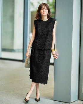 【ドゥクラッセ/DoCLASSE】 フラワージャカード・ストレートスカート人気、トレンドファッション・服の通販 founy(ファニー) ファッション Fashion レディースファッション WOMEN スカート Skirt NEW・新作・新着・新入荷 New Arrivals ジャカード Jacquard ストレート Straight スマート Smart セットアップ Set Up パーティ Party ミックス Mix リュクス Luxe 夏 Summer |ID:prp329100004487284