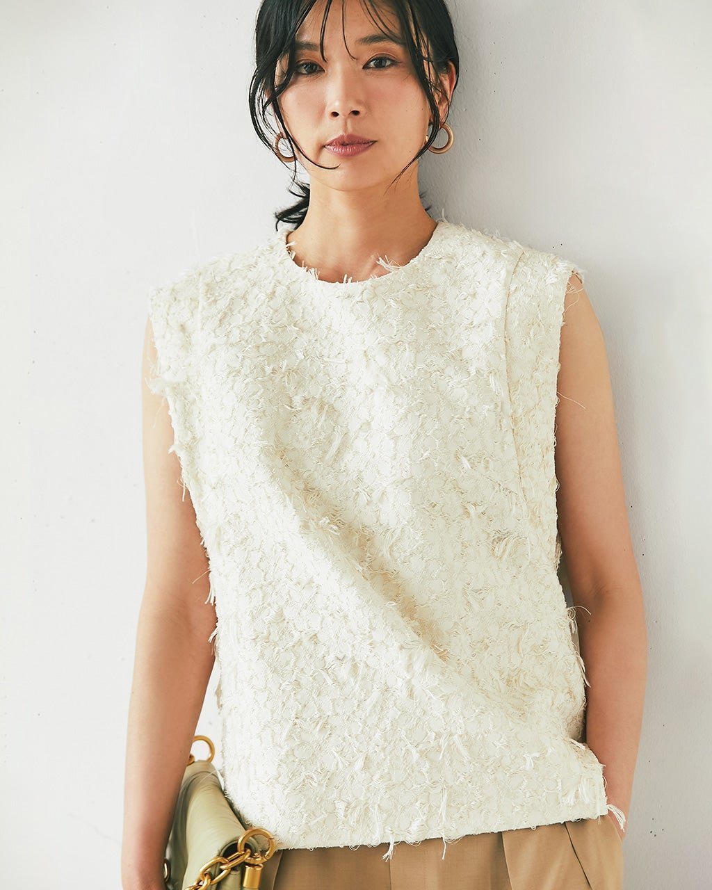 【ドゥクラッセ/DoCLASSE】のフラワージャカード・ノースリーブブラウス 人気、トレンドファッション・服の通販 founy(ファニー) 　ファッション　Fashion　レディースファッション　WOMEN　ワンピース　Dress　カッティング　Cutting　シンプル　Simple　ジャカード　Jacquard　セットアップ　Set Up　ノースリーブ　No Sleeve　パーティ　Party　ミックス　Mix　リュクス　Luxe　夏　Summer　 other-1|ID: prp329100004487305 ipo3291000000032076347