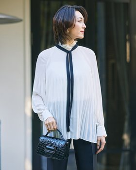 【ドゥクラッセ/DoCLASSE】 シアープリーツ・ボウタイブラウス人気、トレンドファッション・服の通販 founy(ファニー) ファッション Fashion レディースファッション WOMEN トップス・カットソー Tops/Tshirt シャツ/ブラウス Shirts/Blouses とろみ Thickness インナー Inner オケージョン Occasion シアー Sheer ジャケット Jacket ジョーゼット Georgette フリル Frills プリーツ Pleats リボン Ribbon |ID:prp329100004494929
