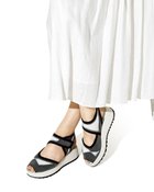 【フィットフィット/fitfit】の厚底ニットアジャスタブルサンダル モノトーン|ID: prp329100004496516 ipo3291000000036038268