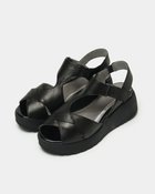 【フィットフィット/fitfit】の厚底レザーサンダル ブラック&times;ブラック|ID: prp329100004496520 ipo3291000000035831613