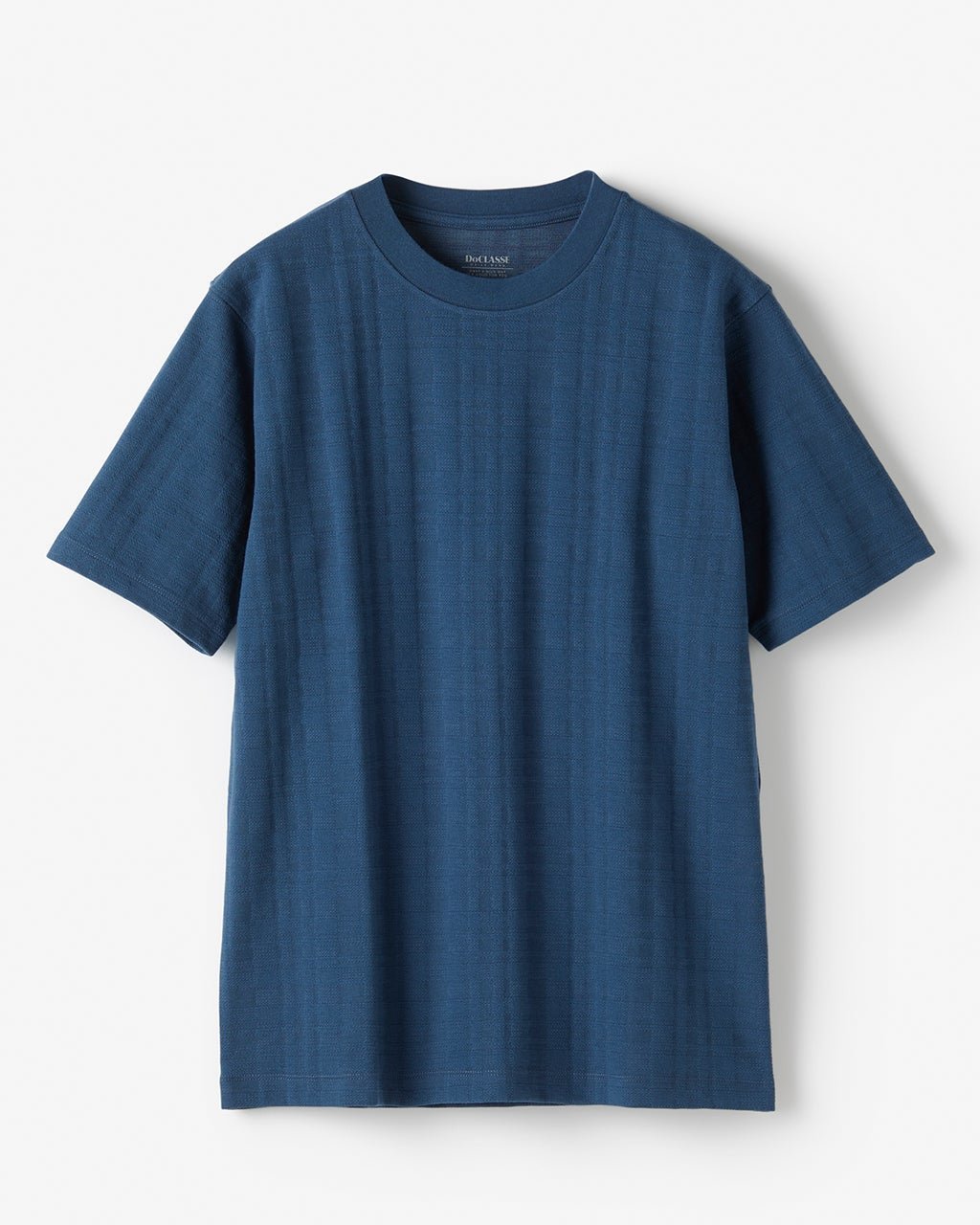 【ドゥクラッセ/DoCLASSE / MEN】のジャガード編みサラッとT インテリア・キッズ・メンズ・レディースファッション・服の通販 founy(ファニー) 　ファッション　Fashion　メンズファッション　MEN　トップス・カットソー　Tops/Tshirt/Men　シャツ　Shirts　ポロシャツ　Polo Shirts　NEW・新作・新着・新入荷　New Arrivals　インナー　Inner　チェック　Check　メンズ　Mens　夏　Summer　インクブルー|ID: prp329100004503343 ipo3291000000031780354