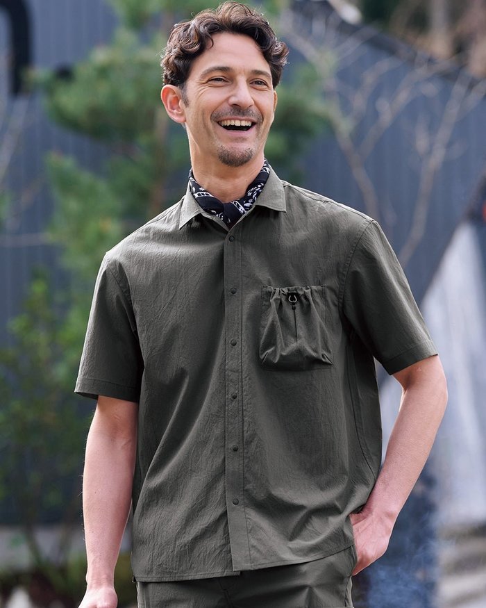 【ドゥクラッセ/DoCLASSE / MEN】の360&deg;ストレッチ高通気DotAirキャンプシャツ インテリア・キッズ・メンズ・レディースファッション・服の通販 founy(ファニー) https://founy.com/ ファッション Fashion メンズファッション MEN NEW・新作・新着・新入荷 New Arrivals シャーリング Shirring ストレッチ Stretch フロント Front ポケット Pocket メンズ Mens エレガント 上品 Elegant |ID: prp329100004503345 ipo3291000000032039545