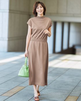 【ドゥクラッセ/DoCLASSE】のドライタッチニット・ブラウジングワンピース 人気、トレンドファッション・服の通販 founy(ファニー) ファッション Fashion レディースファッション WOMEN ワンピース Dress NEW・新作・新着・新入荷 New Arrivals サマー Summer ハイネック High Neck フレンチ French ブラウジング Browsing 人気 Popularity 夏 Summer |ID:prp329100004506532