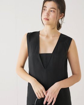 【ドゥクラッセ/DoCLASSE】 ビンテージサテン・深Vネックワンピース人気、トレンドファッション・服の通販 founy(ファニー) ファッション Fashion レディースファッション WOMEN ワンピース Dress NEW・新作・新着・新入荷 New Arrivals インナー Inner チューブ Tube ノースリーブ No Sleeve リゾート Resort |ID:prp329100004515270