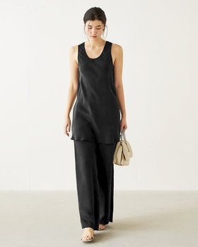 【ドゥクラッセ/DoCLASSE】 ビンテージサテン・ロングトップス人気、トレンドファッション・服の通販 founy(ファニー) ファッション Fashion レディースファッション WOMEN トップス・カットソー Tops/Tshirt NEW・新作・新着・新入荷 New Arrivals インナー Inner ジャケット Jacket スタイリッシュ Stylish タンク Tank ドレープ Drape バイアス Bias ベスト Vest |ID:prp329100004515273