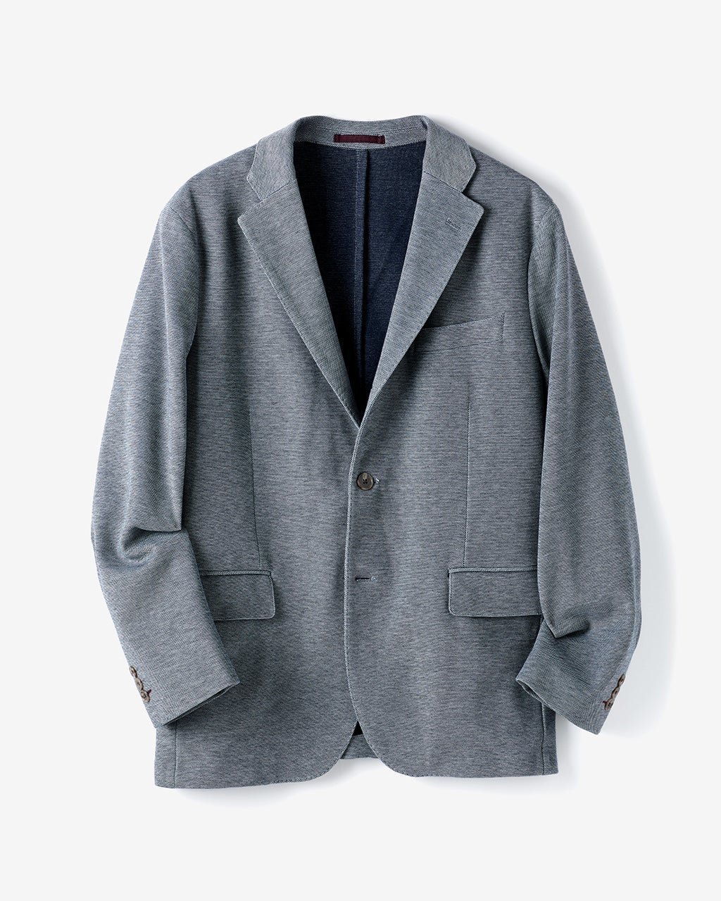 【ドゥクラッセ/DoCLASSE / MEN】のコットンブレンド・Wフェイスジャケット インテリア・キッズ・メンズ・レディースファッション・服の通販 founy(ファニー) 　ファッション　Fashion　メンズファッション　MEN　ジャケット　Jacket　ストレッチ　Stretch　ダブル　Double　フェイス　Face　フラップ　Flap　ベスト　Vest　ポケット　Pocket　メンズ　Mens　鹿の子　Pique　ブルーグレー|ID: prp329100004516409 ipo3291000000031917189