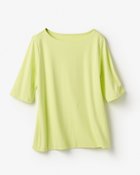 【ドゥクラッセ/DoCLASSE】のボートネック・5分袖/スーピマ・ドゥクラッセTシャツ アップルイエロー|ID: prp329100004522376 ipo3291000000031989296