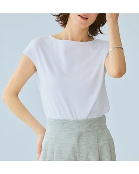 【ドゥクラッセ/DoCLASSE】のボートネック・フレンチ袖/スーピマ・ドゥクラッセTシャツ 人気、トレンドファッション・服の通販 founy(ファニー) ファッション Fashion レディースファッション WOMEN トップス・カットソー Tops/Tshirt シャツ/ブラウス Shirts/Blouses ロング / Tシャツ T-Shirts カットソー Cut and Sewn インナー Inner カシミヤ Cashmere カットソー Cut And Sew シンプル Simple ジャケット Jacket スリーブ Sleeve ダブル Double デニム Denim 定番 Standard なめらか Smooth 人気 Popularity パール Pearl フレンチ French フロント Front ベーシック Basic 半袖 Short Sleeve NEW・新作・新着・新入荷 New Arrivals おすすめ Recommend 夏 Summer ビジネス 仕事 通勤 Business |ID:prp329100004522377