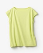 【ドゥクラッセ/DoCLASSE】のボートネック・フレンチ袖/スーピマ・ドゥクラッセTシャツ アップルイエロー|ID: prp329100004522377 ipo3291000000031989309