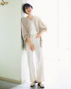 【ドゥクラッセ/DoCLASSE】のシアーロングシャツ・インナータンクセット ストーン|ID: prp329100004522380 ipo3291000000031989322