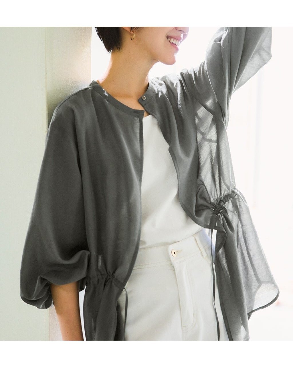 【ドゥクラッセ/DoCLASSE】のシアーロングシャツ・インナータンクセット 人気、トレンドファッション・服の通販 founy(ファニー) 　ファッション　Fashion　レディースファッション　Fashion for Women　トップス・カットソー　Cut & Sew Tops　シャツ・ブラウス・オフィスカジュアル　Elegant Blouses & Button-Ups　インナー　Innerwear　スリーブ　Sleeve, Long Sleeve / Short Sleeve　タンク　Tank Top, Sleeveless Top　フェミニン　Feminine, Girly　メッシュ　Mesh, Net Fabric　エレガント 上品　Elegant　人気　Popular, Best Seller　夏　Summer　 other-1|ID: prp329100004522380 ipo3291000000032337447