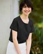 【ドゥクラッセ/DoCLASSE】のシアー二重袖/スーピマ・ドゥクラッセTシャツ ブラック|ID: prp329100004522382 ipo3291000000031989337