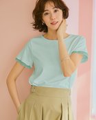 【ドゥクラッセ/DoCLASSE】のシアー二重袖/スーピマ・ドゥクラッセTシャツ グリーングレー|ID: prp329100004522382 ipo3291000000031989339
