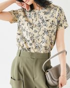 【ドゥクラッセ/DoCLASSE】の綿スラブ・総柄プリントTシャツ サンドベージュ|ID: prp329100004522398 ipo3291000000031989449